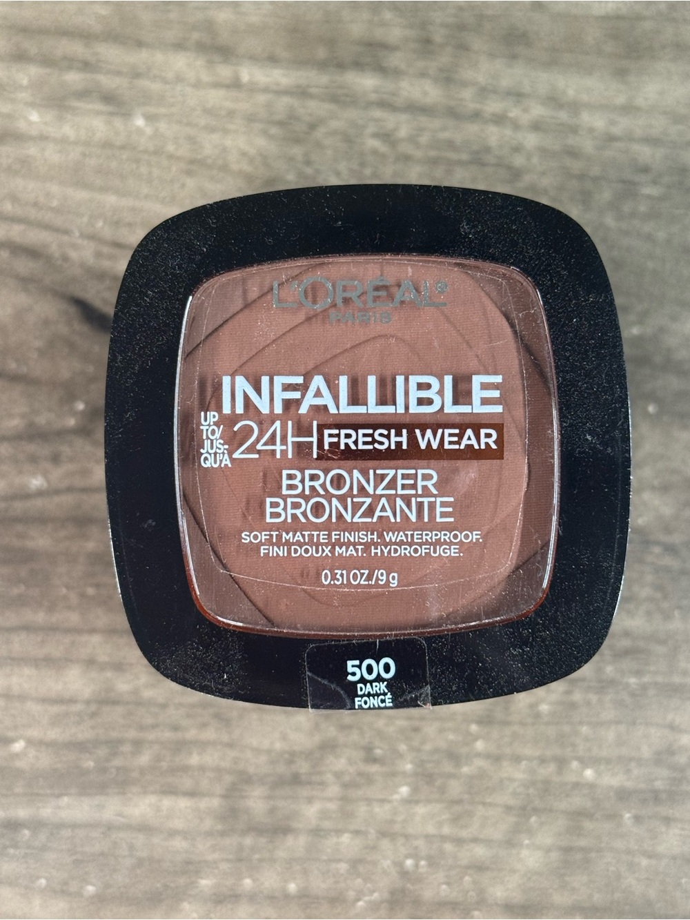 (4) NIB L’Oreal Paris Infallible 24HR Fresh Wear Bronzer Waterproof Dark 500